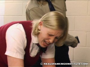 Real Spankings Institute - Betty And Angela Caught Goofing Off In Detention (part 2 Of 2) - image 16