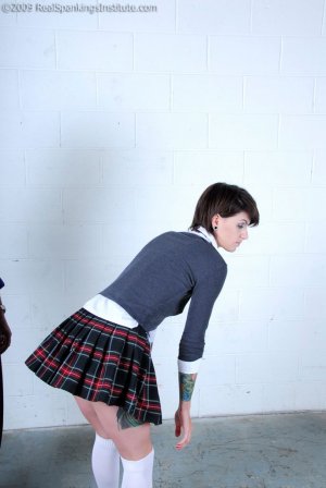 Real Spankings Institute - Jade Is Caught In The Hall Late To Class. - image 13