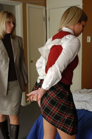 Real Spankings Institute - Riley Recieves The Hairbrush - image 11