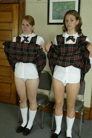 Real Spankings Institute - Emma And Sandra Are Spanked For Dress Code Violations. - image 18