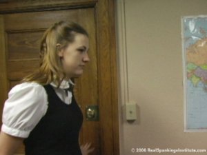 Real Spankings Institute - Monica Shows Up Late For Detention - image 2