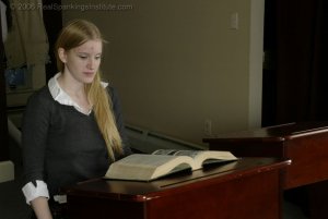 Real Spankings Institute - Renee Is Paddled For Passing Notes - image 12