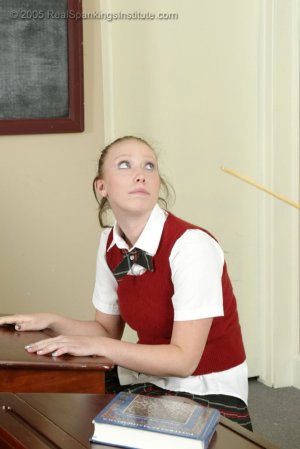 Real Spankings Institute - Brooke Is Caned For Eating Is Class - image 9