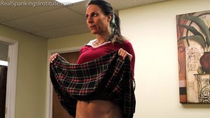 Real Spankings Institute - Delta Visits The Dean's Office (part 1 Of 2) - image 9