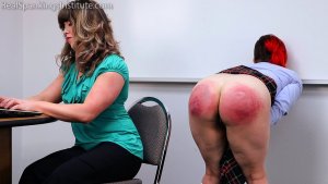 Real Spankings Institute - Mila: Strapped And Paddled (part 2 Of 2) - image 14