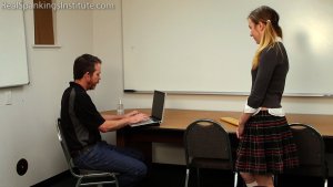 Real Spankings Institute - Sadie Is Spanked By The Dean (part 1 Of 2) - image 12