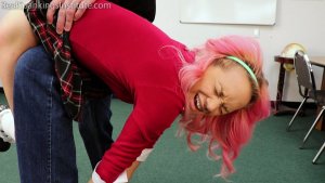 Real Spankings Institute - Kiki's Classroom Behavior Is Addressed By The Dean (part 1) - image 3