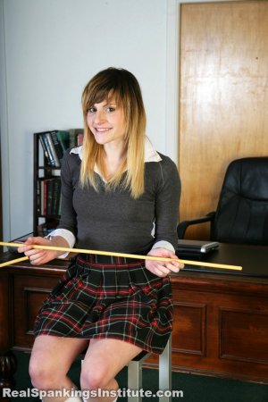 Real Spankings Institute - Mable's First Ever Caning - image 8