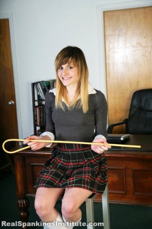 Real Spankings Institute - Mable's First Ever Caning - image 9