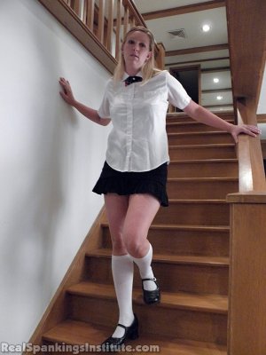 Real Spankings Institute - Brooke Caught Late For Class - image 10