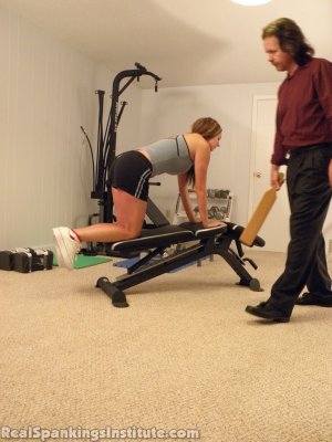 Real Spankings Institute - Riley Paddled In The Gym - image 7