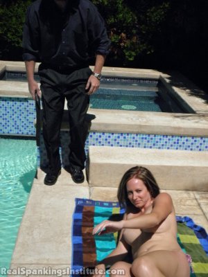 Real Spankings Institute - Riley Caught Sunbathing Topless (part 1) - image 3