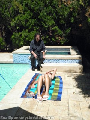 Real Spankings Institute - Riley Caught Sunbathing Topless (part 1) - image 18