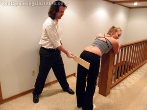 Real Spankings Institute - Brooke Paddled For Being Late To Gym - image 14