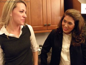 Real Spankings Institute - Monica And Betty Plan A Night Out (part 1 Of 2) - image 10
