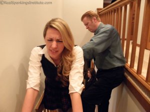 Real Spankings Institute - Betty And Monica Spanked In The Stairwell (part 1 Of 2) - image 12