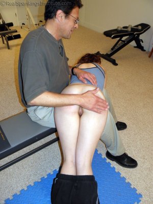 Real Spankings Institute - Sophie Spanked For Being Late To Gym - image 11