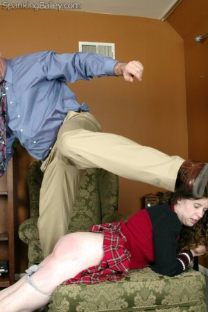 Spanking Bailey - Bailey Is Punished In The Living Room - image 6