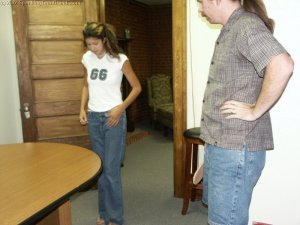 Spanking Teen Brandi - Spanked For Being Late...again. - image 3