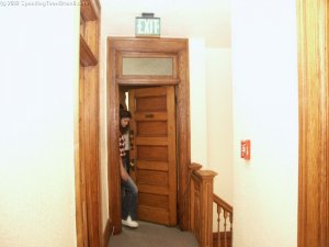 Spanking Teen Brandi - Hallway Paddling - image 7