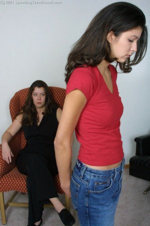 Spanking Teen Brandi - Paddled Over The Chair - image 4