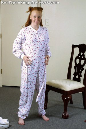 Spanking Teen Jessica - Drop Seat Pajama Spanking - image 11