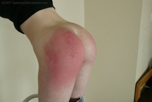 Spanking Teen Jessica - One Cheek Spanking - image 18