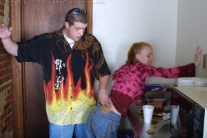 Spanking Teen Jessica - Spanked For A Dirty Kitchen - image 1