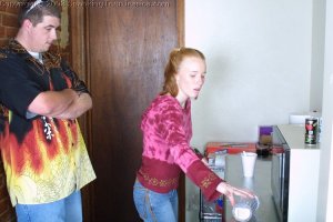 Spanking Teen Jessica - Spanked For A Dirty Kitchen - image 11