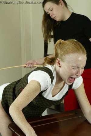 Spanking Teen Jessica - Another School Cane - image 5