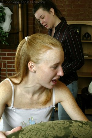 Spanking Teen Jessica - Jessica Earns A Switching - image 14