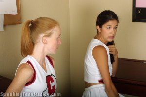 Spanking Teen Jessica - Cheerleader Strapping With Brandi (part 2) - image 11