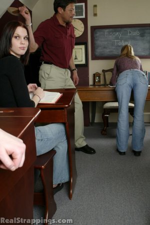 Spanking Teen Jessica - Mr. King Spanks Jessica For A Missing Assignment - image 17