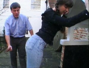 Firm Hand Spanking - 27.03.2003 - Board On Tight Jeans - image 9