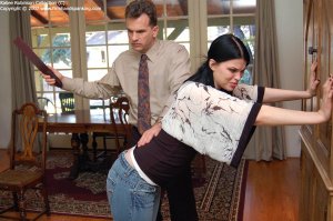 Firm Hand Spanking - Jeans And Bare Strapping - image 9
