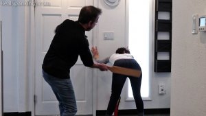 Real Spankings - Paddled In The Hallway - image 2
