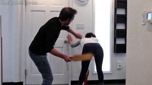 Real Spankings - Paddled In The Hallway - image 7