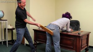 Real Spankings - Cupcake Is Paddled By The Principal - image 7
