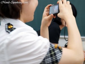 Hand Spanking - School Bully Gives The New Teacher A Lesson - image 14