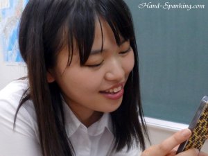 Hand Spanking - Teacher Receives A Lesson From Her Student - image 7