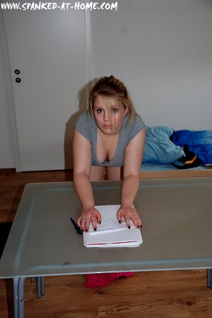 Spanked At Home - Writing A Letter - image 1