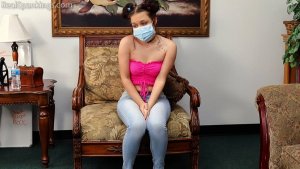 Real Spankings - Punished For Leaving The House Without Permission, And Without Her Mask (part 1) - image 9